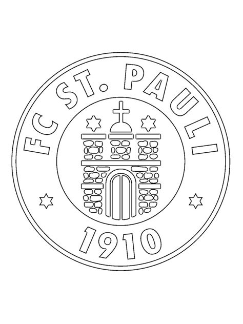 st pauli logo ausmalbild